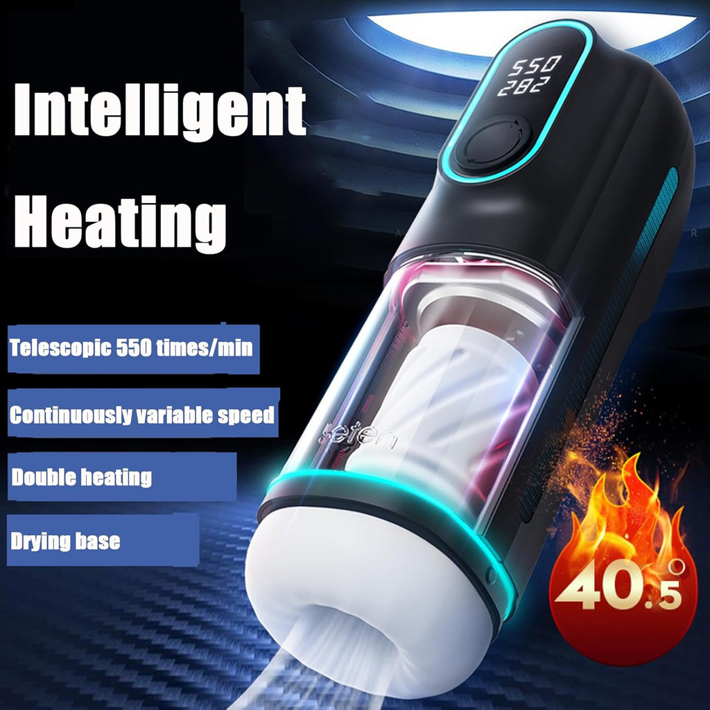 Fully Automatic Male Masturbator & Penis Enlargement Pump: 6 Modes, Featuring Thrusting, Suction, and Heating Functions