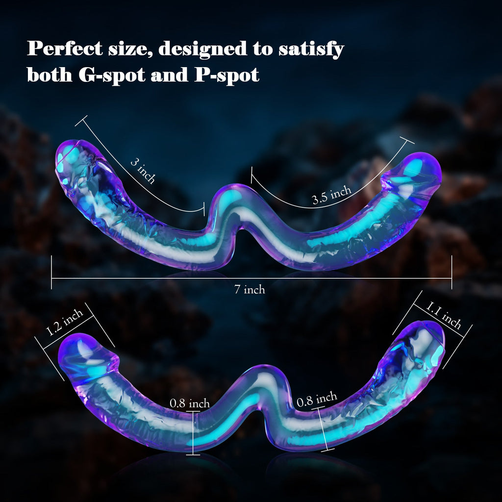 Double-ended Glass Dildo for G-Spot & P-Spot