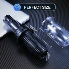 Load image into Gallery viewer, Electric masturbator for men with 7 vibration modes, 360° rotating silicone pocket pussy, and 3D realistic spiral texture. Sex toy for masturbation, blowjobs, sucking, and penis training.
