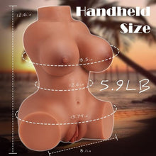 Load image into Gallery viewer, JASMIN - 3 in 1 Vagina Anus and Breasts Triple Sensations Lightweight Portable Sex Torso Love Sex Doll