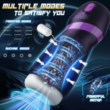 Load image into Gallery viewer, An ultra-realistic vaginal masturbator featuring 9 vibration and suction modes, delivering a 3D tactile sensation.