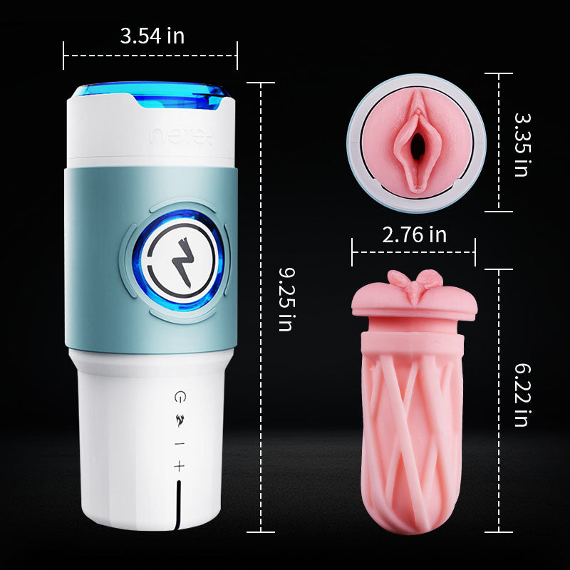 Leten ThundercoreX 6 Thrusting Motions Infrared Heated Realistic Vaginal