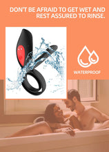 Load image into Gallery viewer, Adult sex products men's ring vibrating lock fine ring double ring male and female resonator electric negative vibrator