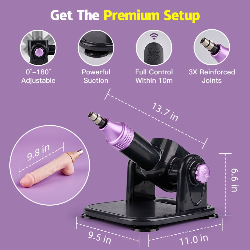 180° Adjustable Larger Motor Sex Machine Thrusting Sex Toy for Women and Men