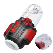 Load image into Gallery viewer, Dual Glans Stimulation10x Vibration Rotation Water Spray  Male Masturbator