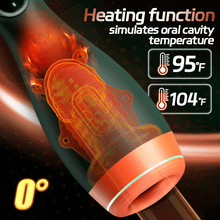 Load image into Gallery viewer, Warming - Simulates Oral Cavity Temperature Vibration and Telescopic 2-1 Male Masturbator
