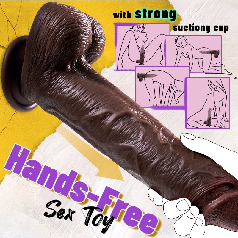 Extra Large Outrider Vibrating Thrusting Thick Long Lifelike Dildo 10.75 In