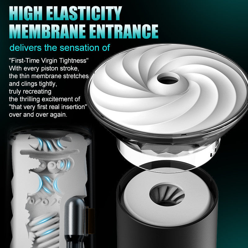 9 Suction Modes & Powerful Vibration 2.8x Wide Sleeve Electric Male Masturbator Cup