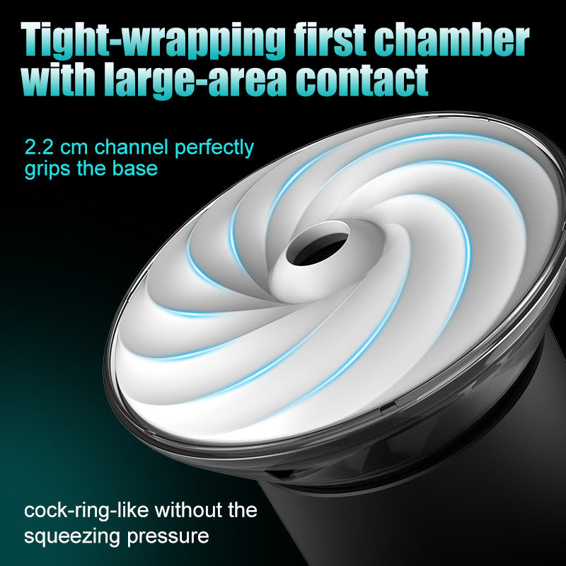9 Suction Modes & Powerful Vibration 2.8x Wide Sleeve Electric Male Masturbator Cup