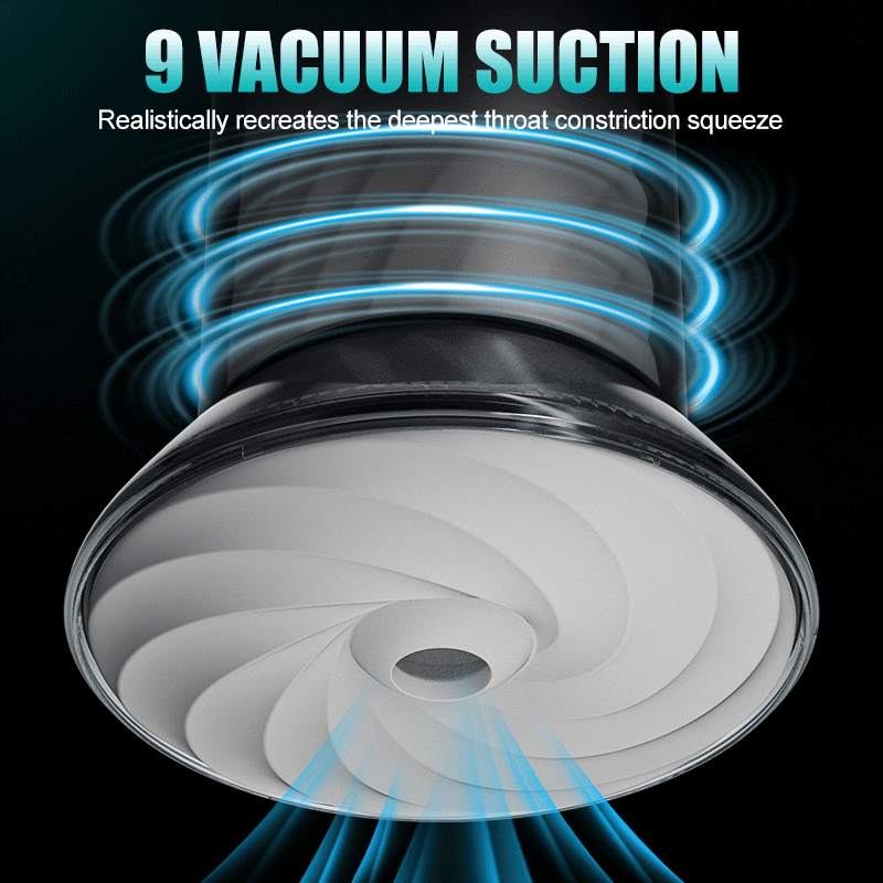 9 Suction Modes & Powerful Vibration 2.8x Wide Sleeve Electric Male Masturbator Cup