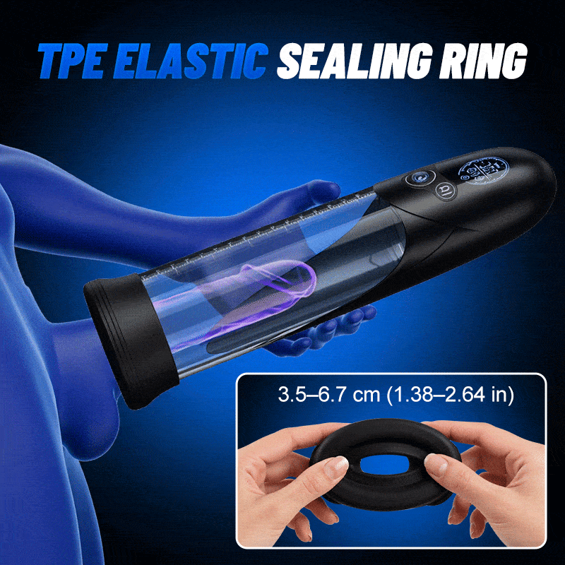 BathFun Pro - AI Pressure-Controlled 9 Vacuum Training LCD Real-Time Pressure Display 58dB Penis Pump