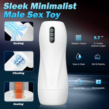 Load image into Gallery viewer, Portable artificial vagina and oral sex simulator, featuring 5 suction modes and 10 vibration modes