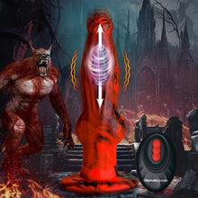 Load image into Gallery viewer, Hell Wolf Thrusting and Vibrating Silicone Dildo