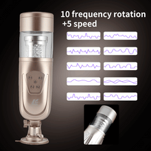 Load image into Gallery viewer, Automatic Telescopic Masturbator Cup Vagina Oral Anal Sex Male Masturbation