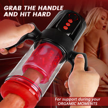 Load image into Gallery viewer, Terminator 9 Telescopic Rotating Sucking with Handle Male Stroker