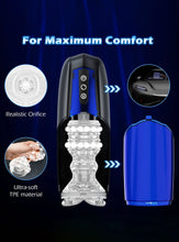 Load image into Gallery viewer, 10 Frequency Telescoping Ball Bearing Auto Stroker For Men