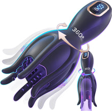 Load image into Gallery viewer, 360° Conical Rotating Vibrating Penis Head Stimulator