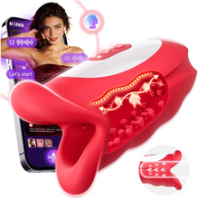 Load image into Gallery viewer, New 4 in 1 Waving Blowjog Trainer Wave Tongue Motion Penis Vibrator