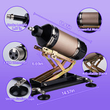 Load image into Gallery viewer, Automatic Sex Machine with 7 Attachments Dildos &amp; Masturbator Cup 80° Adjustable Climax Engine