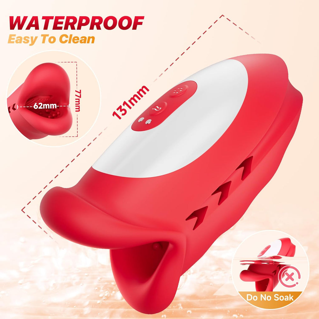 New 4 in 1 Waving Blowjog Trainer Wave Tongue Motion Penis Vibrator