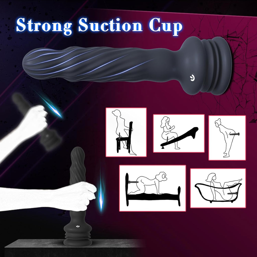 Wriggling Rotating Vibrating Prostate Massager Anal Butt Plug