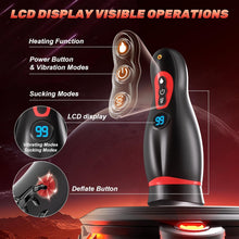 Load image into Gallery viewer, App Control Suction and Vibrating Male Masturbator with Phone Holder
