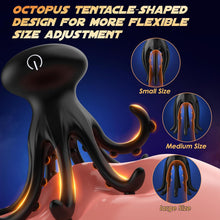 Load image into Gallery viewer, Tentacle Shaped Penis Vibrator - 10 Vibrating 360° Wrapping for Glans Clit Nipple Stimulation
