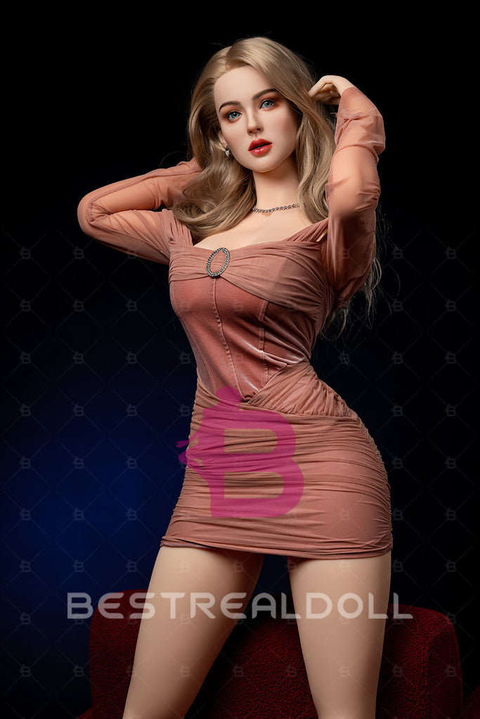US Stock - YAMIEE Suki 163cm SNK20 Unique Design Silicone ROS Head Sex Doll TPE Body Movable Jaw Adult Love Doll