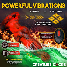 Load image into Gallery viewer, Hell Wolf Thrusting and Vibrating Silicone Dildo