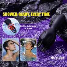 Load image into Gallery viewer, 360° Conical Rotating Vibrating Penis Head Stimulator
