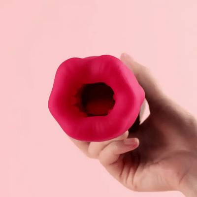 BeadGrip Licker Male Masturbator with Licking & Vibration