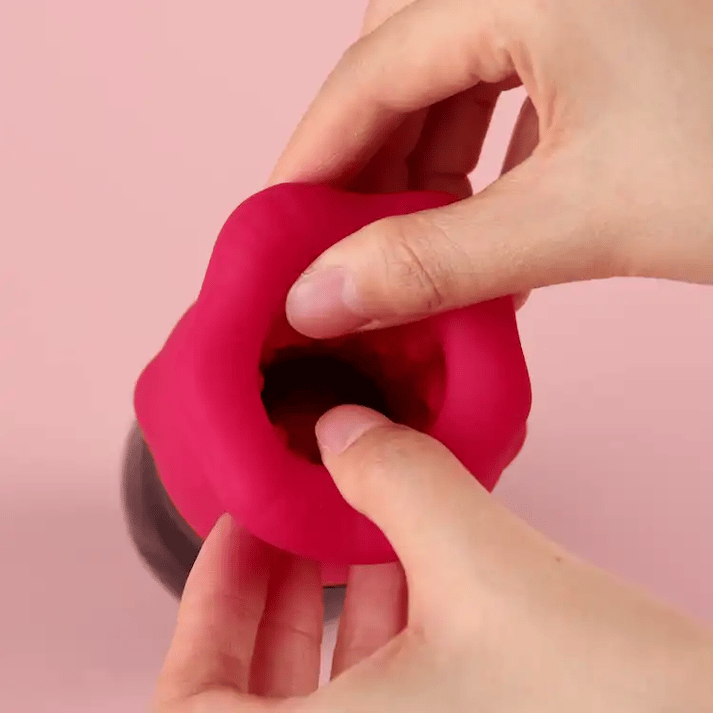 BeadGrip Licker Male Masturbator with Licking & Vibration