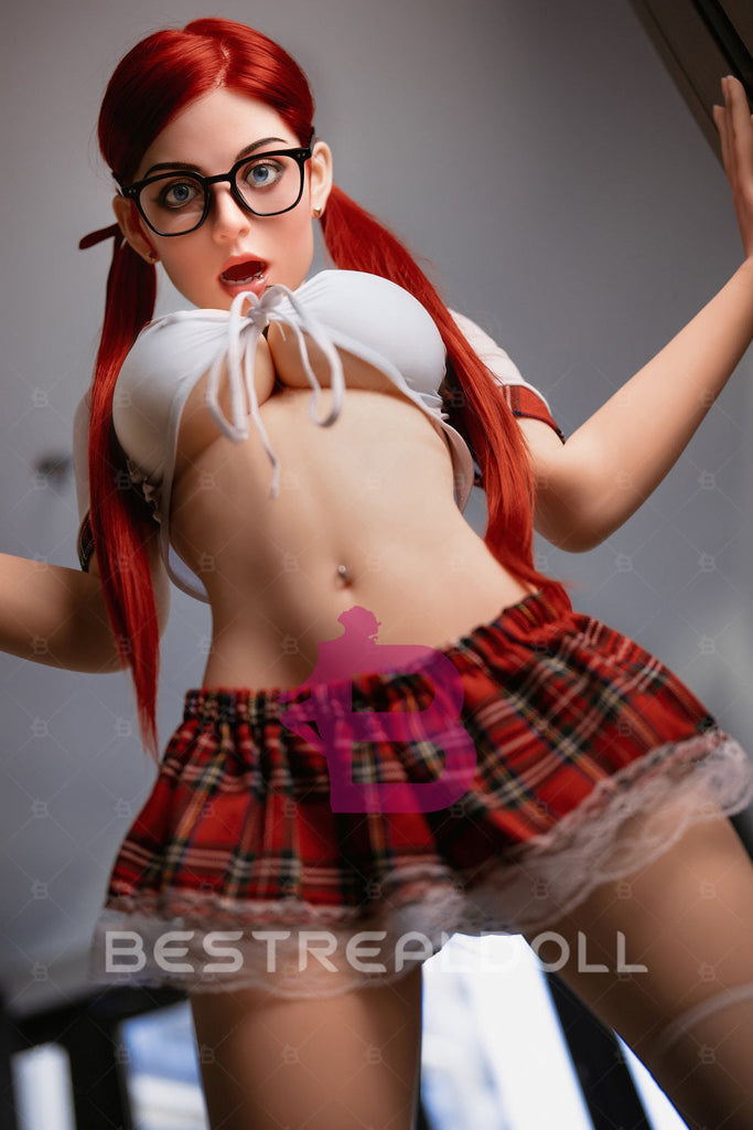 US Stock - RIDMII Janice 160cm 5ft3 K15 Silicone ROS Head Oral Sex Love Doll Unique Design TPE Body Movable Jaw Adult Sex Doll
