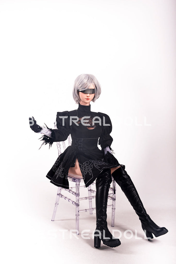 US Stock - RIDMII 163cm Unique Design Momo Plus Cosplay Medium Boobs Sex Doll Silicone Head TPE Body Love Doll