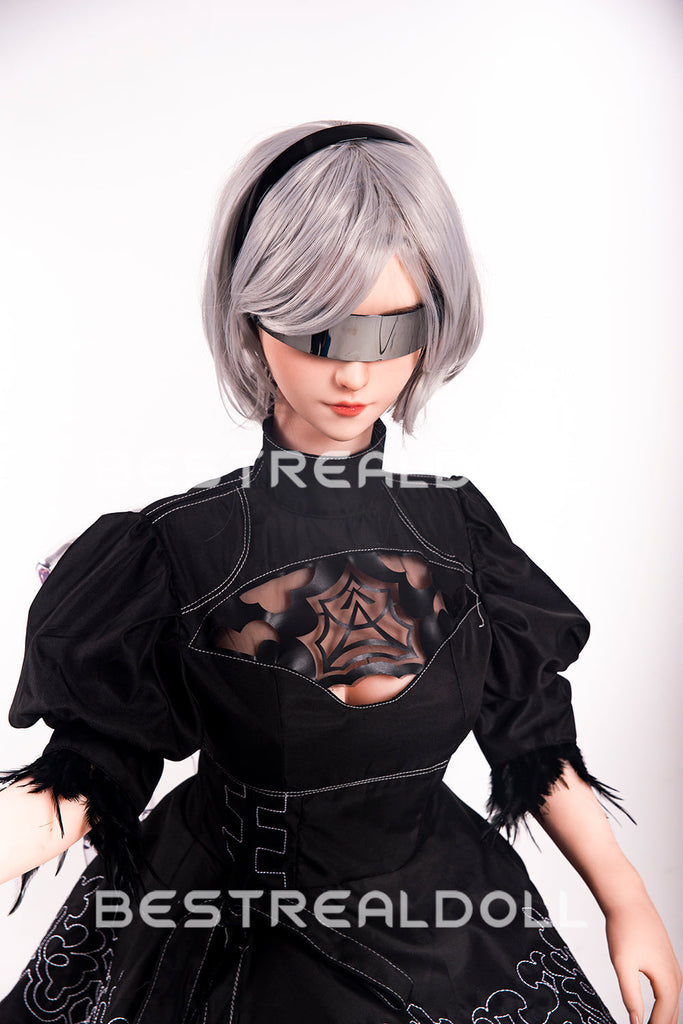 US Stock - RIDMII 163cm Unique Design Momo Plus Cosplay App-Controlled Sex Doll Silicone Head TPE Body Love Doll