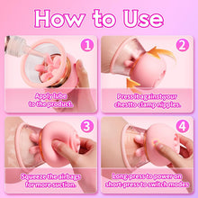 Load image into Gallery viewer, Velour Grip Kneading &amp; Vibrating Nipple Stimulators