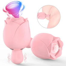 Load image into Gallery viewer, Sucking Tapping And Vibrating Rose Toy