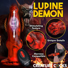 Load image into Gallery viewer, Hell Wolf Thrusting and Vibrating Silicone Dildo