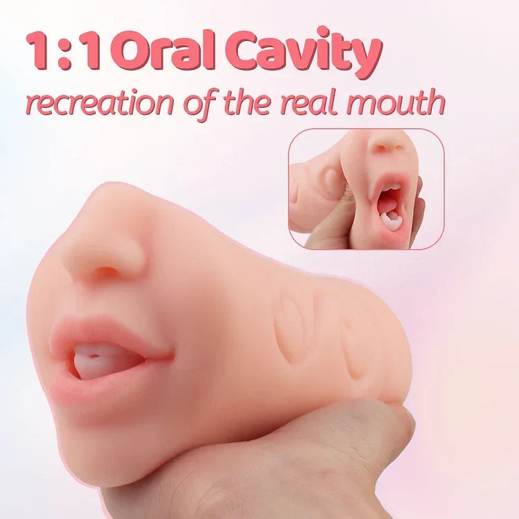 Pocket Pussy Realistic Oral Sex Male Masturbator Sex Toys For Men
